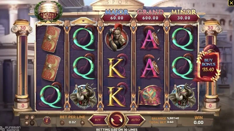 Ancient Rome Deluxe AI - loja me një linjë fituese